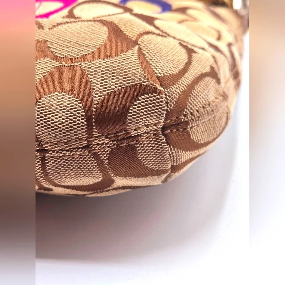 COACH Poppy Y2K Crossbody Colorful Signature C Print 2 Tags